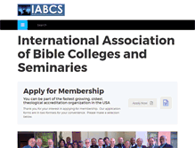 Tablet Screenshot of iabcs.org
